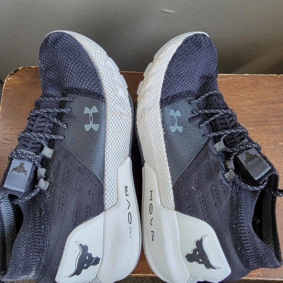 Under Armour Womens Size 5 Project Rock 2 Black White Training Shoes 3022398-001 - Picture 10 of 14
